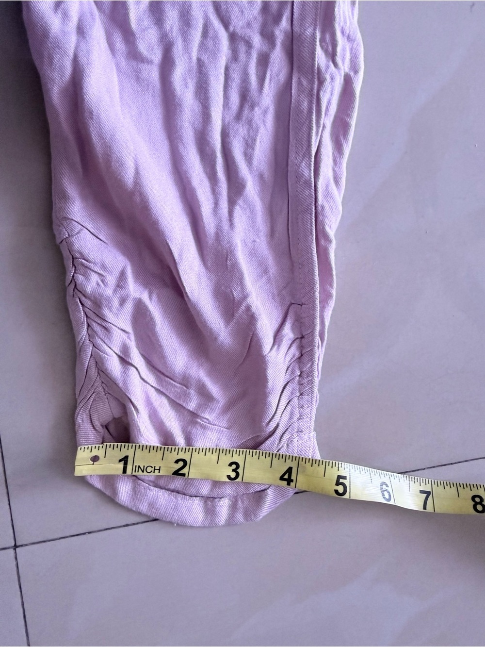 Rewash Lavender Cropped Jogger Pants - Picture 2 of 14